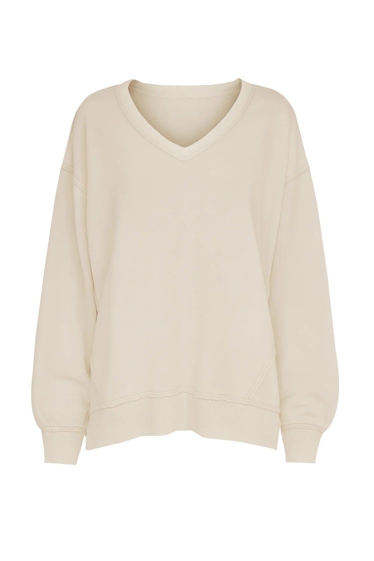 Monroe Oversized Lightweight Sweatshirt - Whitecap Grey