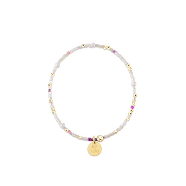 egirl Hope Unwritten Bracelet - With Sprinkles On Top - be you. Small Gold Disc