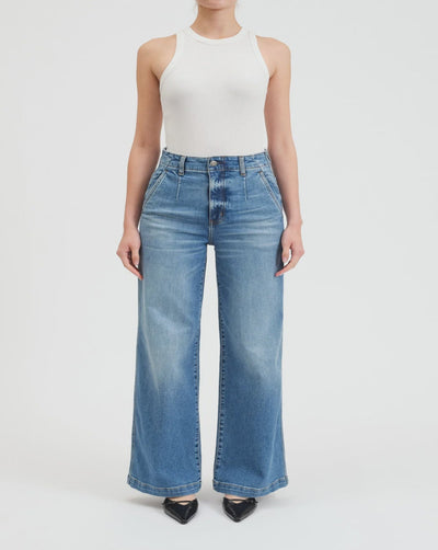 Far Out Trouser High Rise Wide Leg - Pure