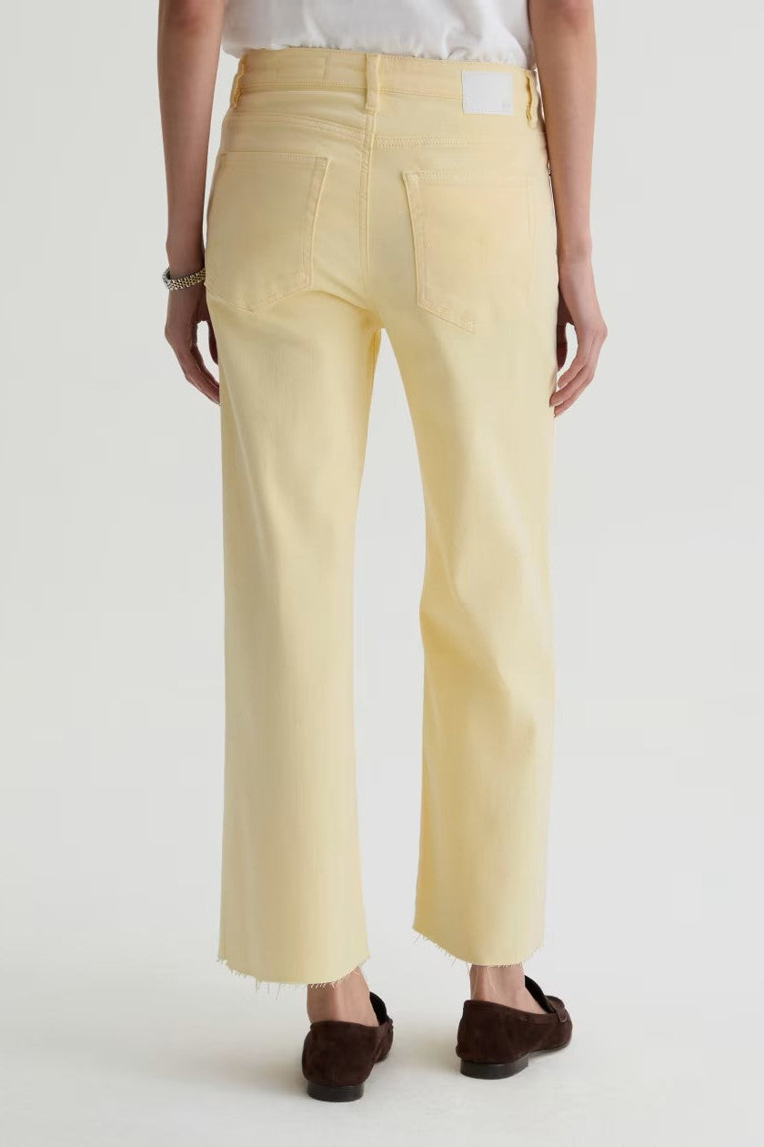 Saige Wide Leg Crop - Sunlight Yellow