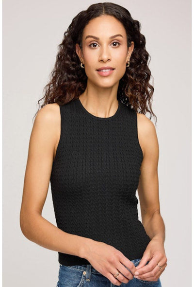 Skye Sleeveless Tank - Black