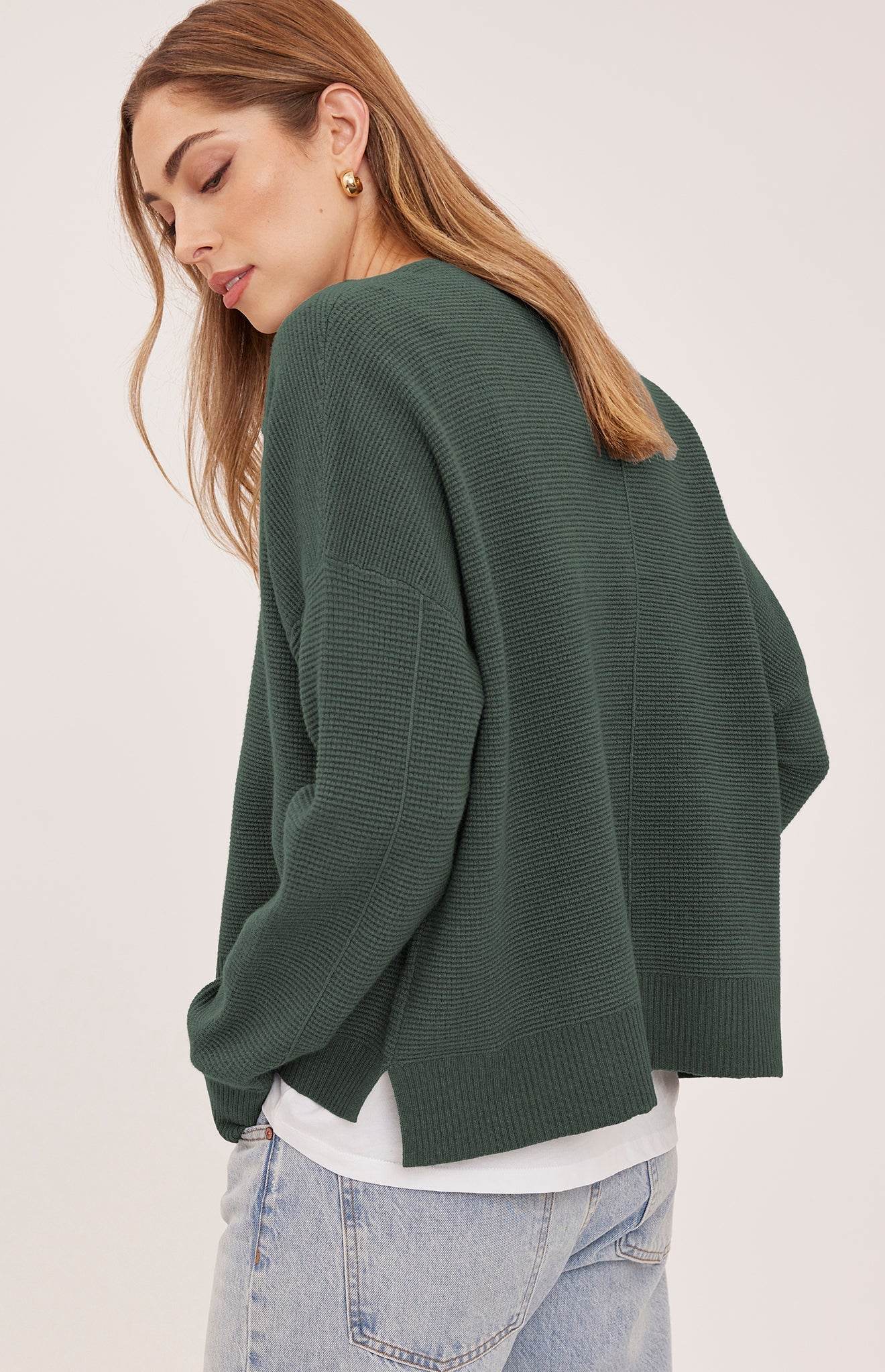 Axel Waffle Weave Pullover - Aspen