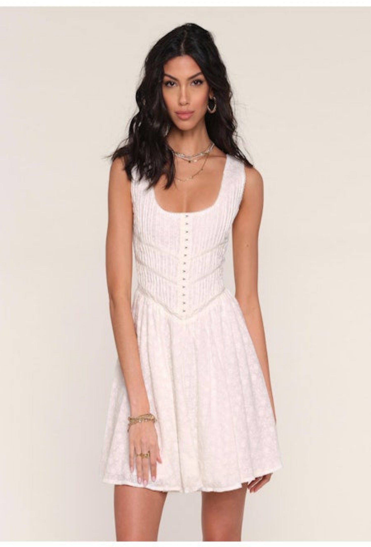 Nathalie Dress - Eggshell