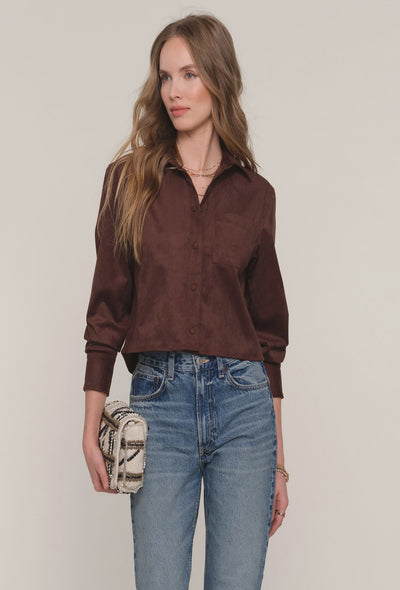 Castalia Suede Top - Coco