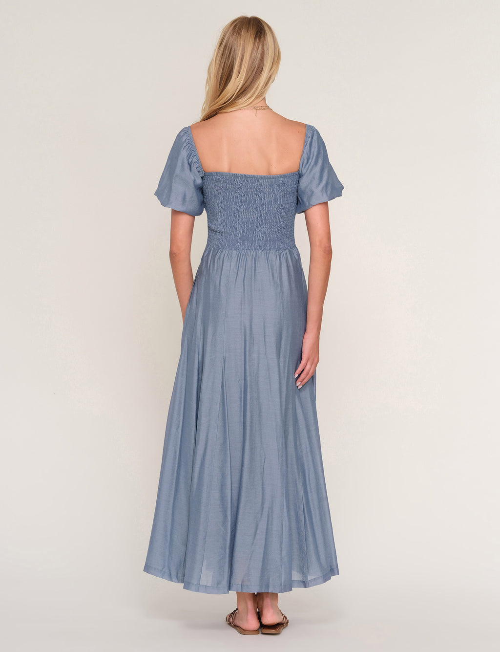 Matisse Midi Dress - Dusty Blue