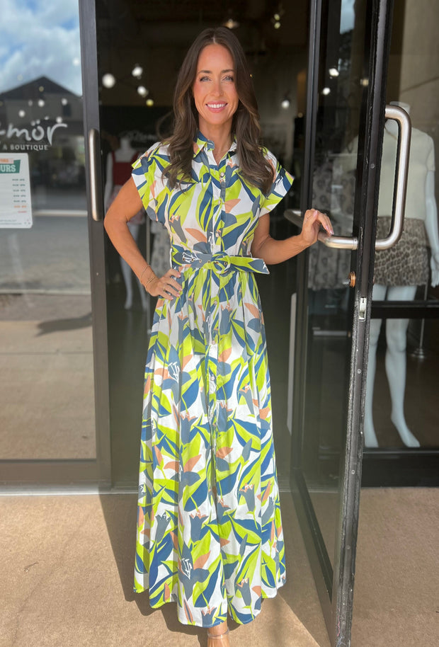 Jocelyn Maxi Dress - Graphic Garden Print