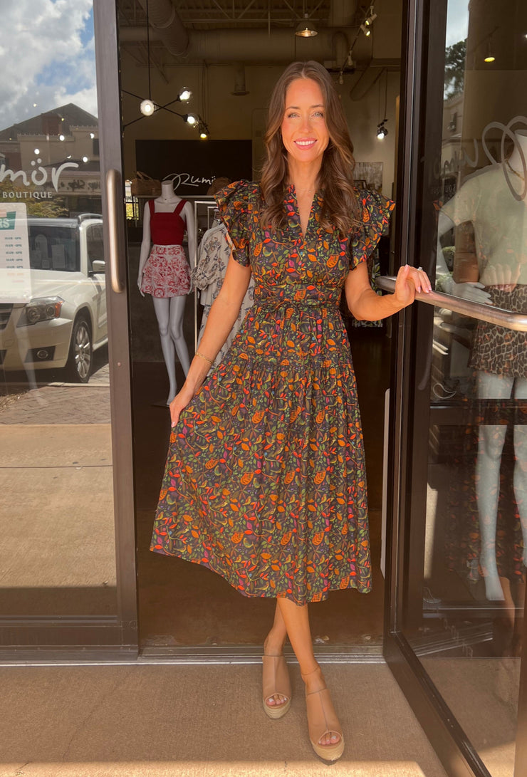 Cala Dress - Winter Garden