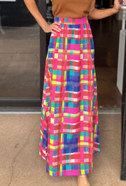 Daphne Skirt - Circus Plaid