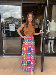 Daphne Skirt - Circus Plaid