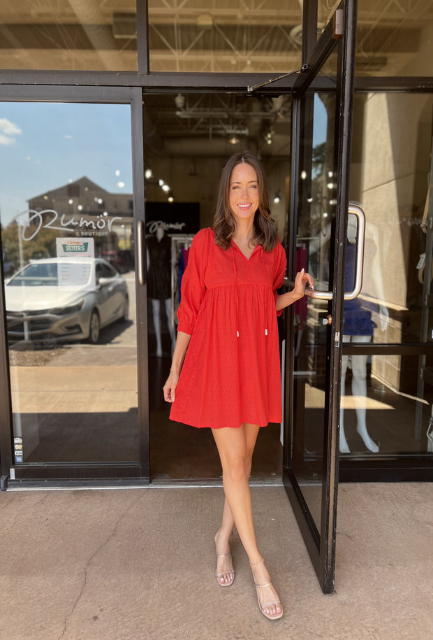Carly Dress - Red