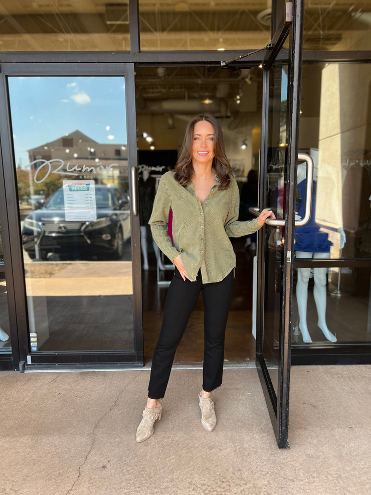 Lolita Long Sleeve Top - Vetiver