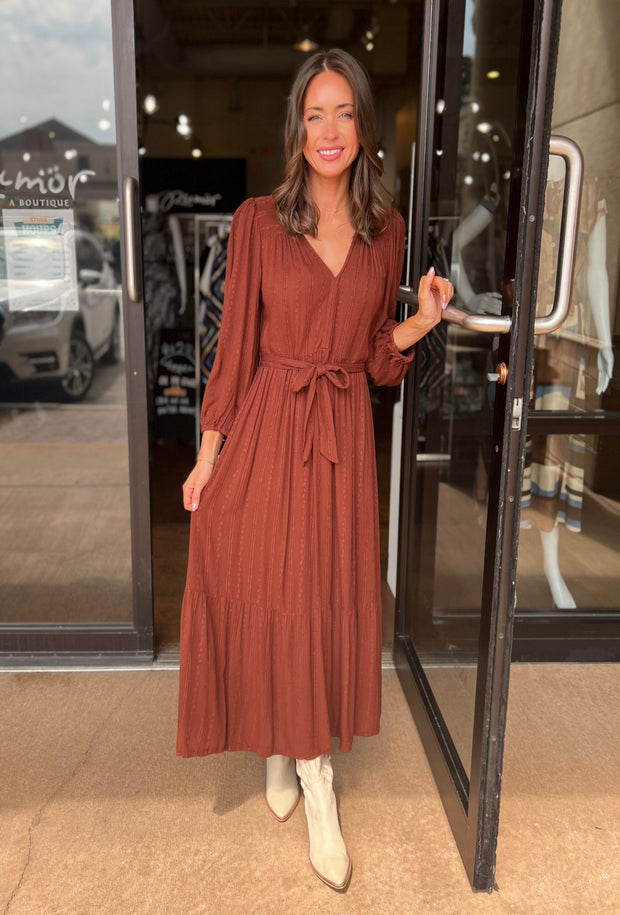 Monroe Dress - Mahogany