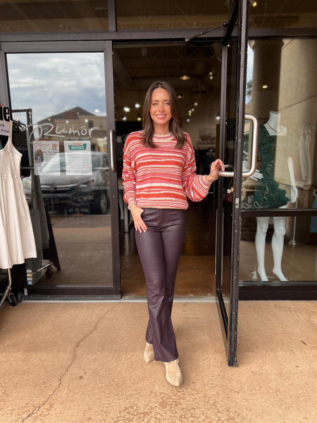 Tati Sweater - Maple Stripes