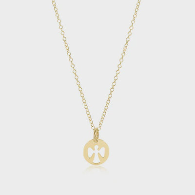 egirl 14" necklace gold - guardian angel