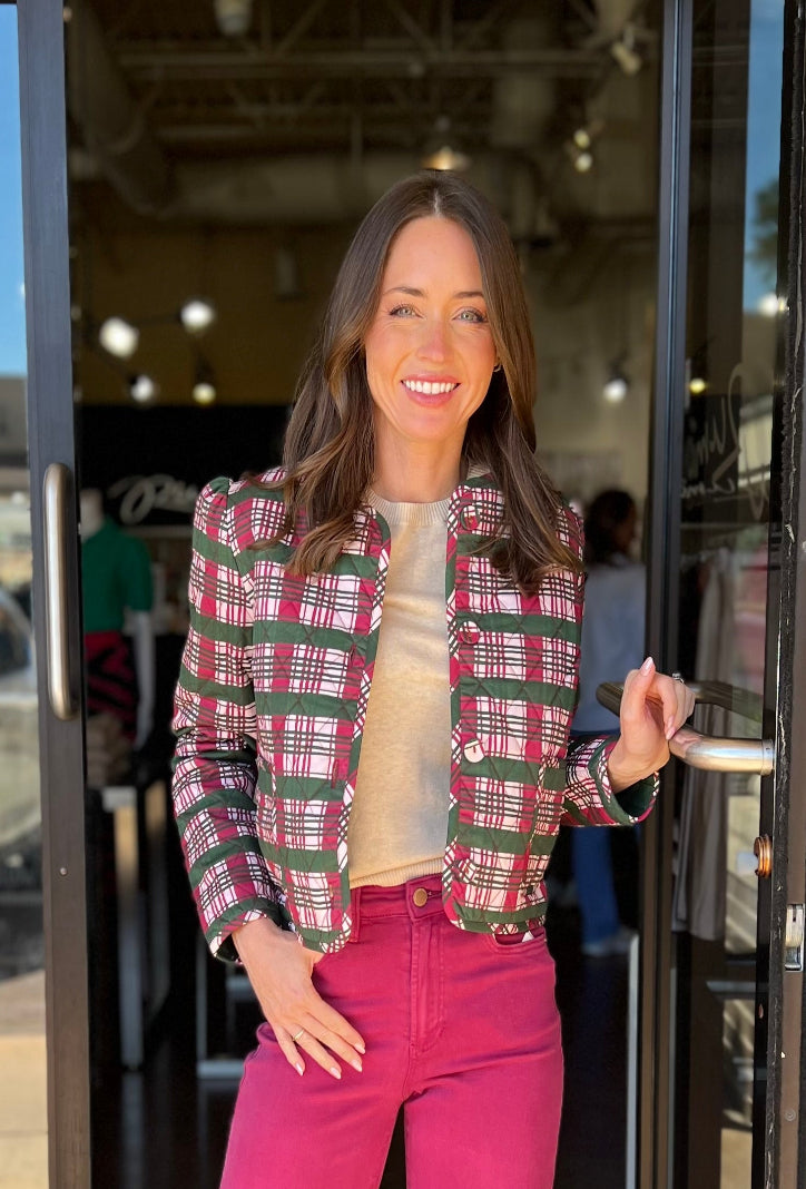 Hazel Jacket - Party Plaid