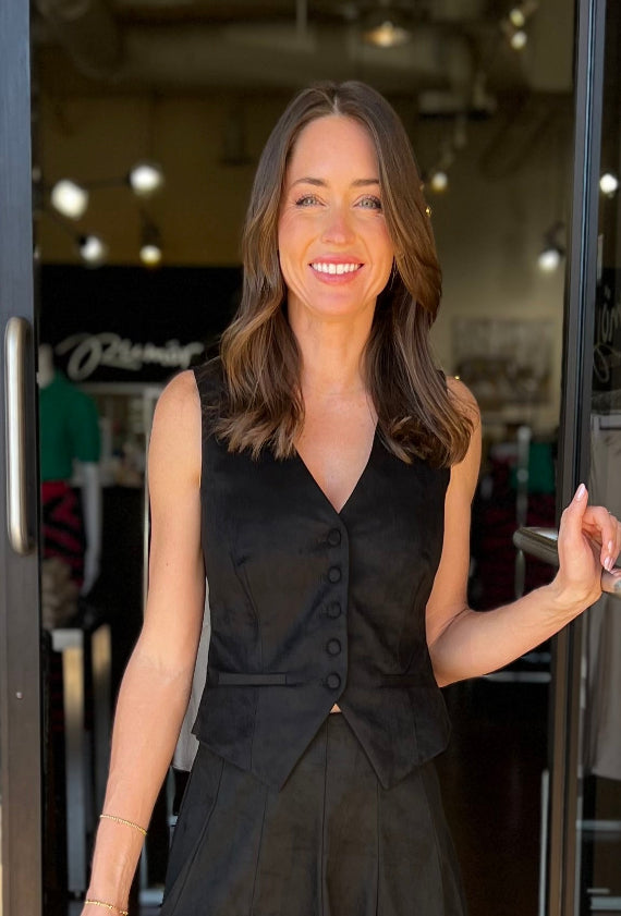 Sleeveless Vest - Black