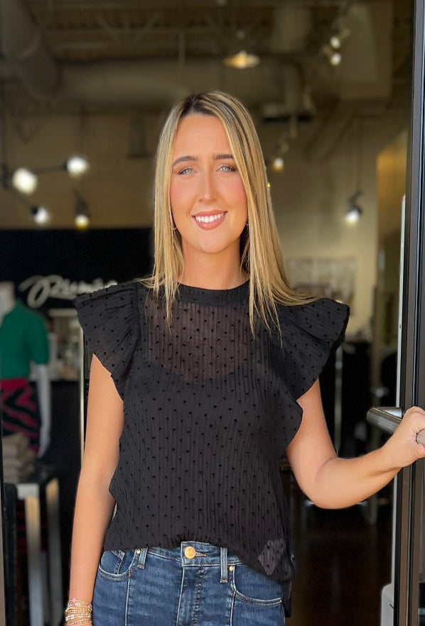 Oakleigh Top - Heart Organza