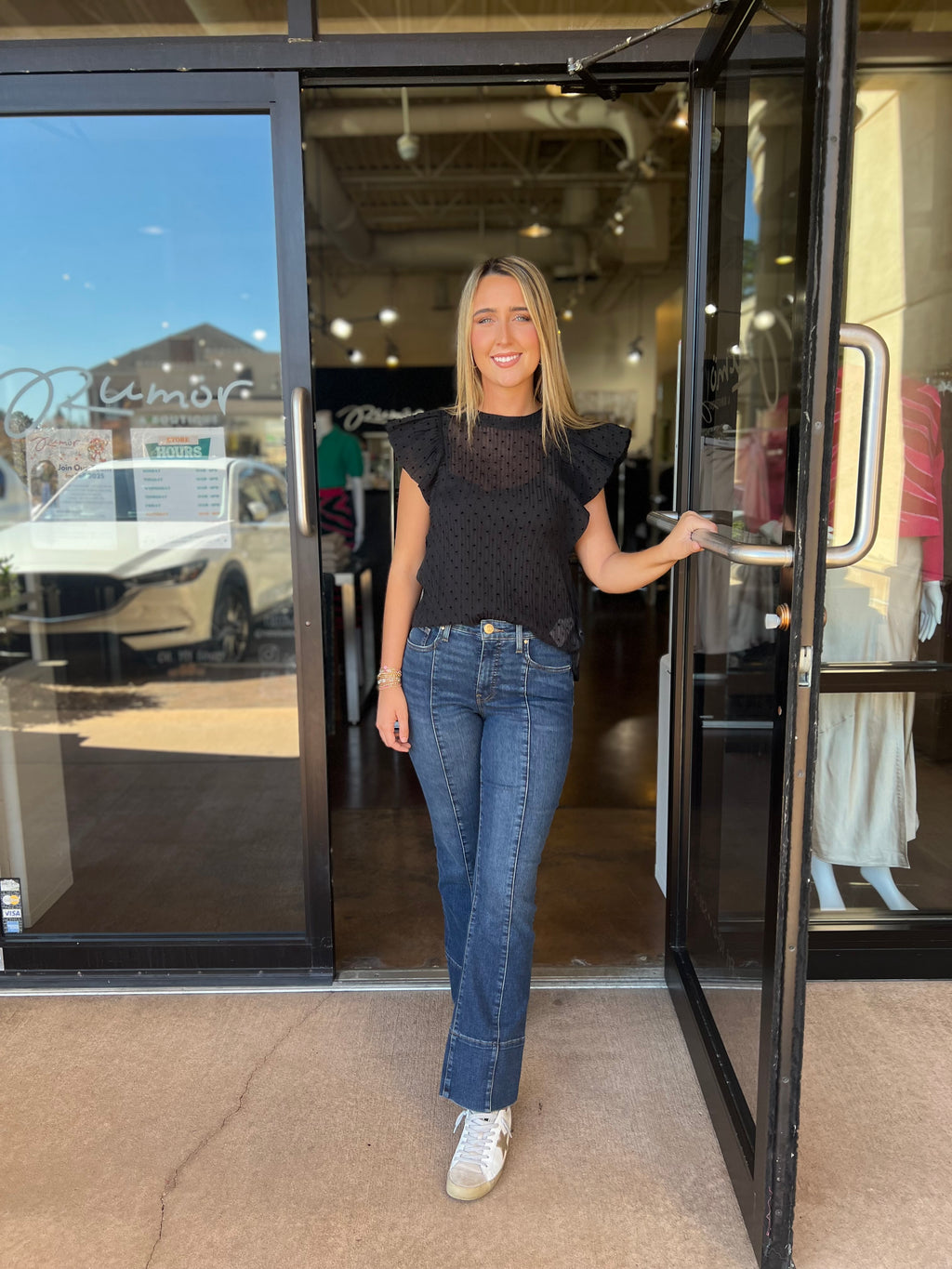 Oakleigh Top - Heart Organza