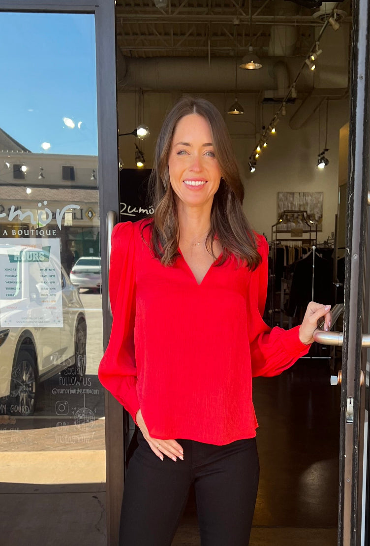 Phoebe Top - Lipstick