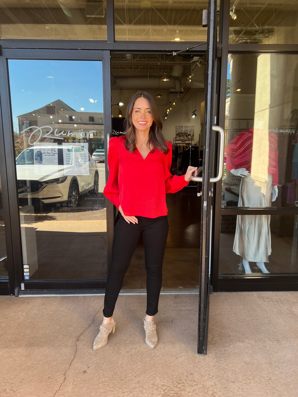 Phoebe Top - Lipstick