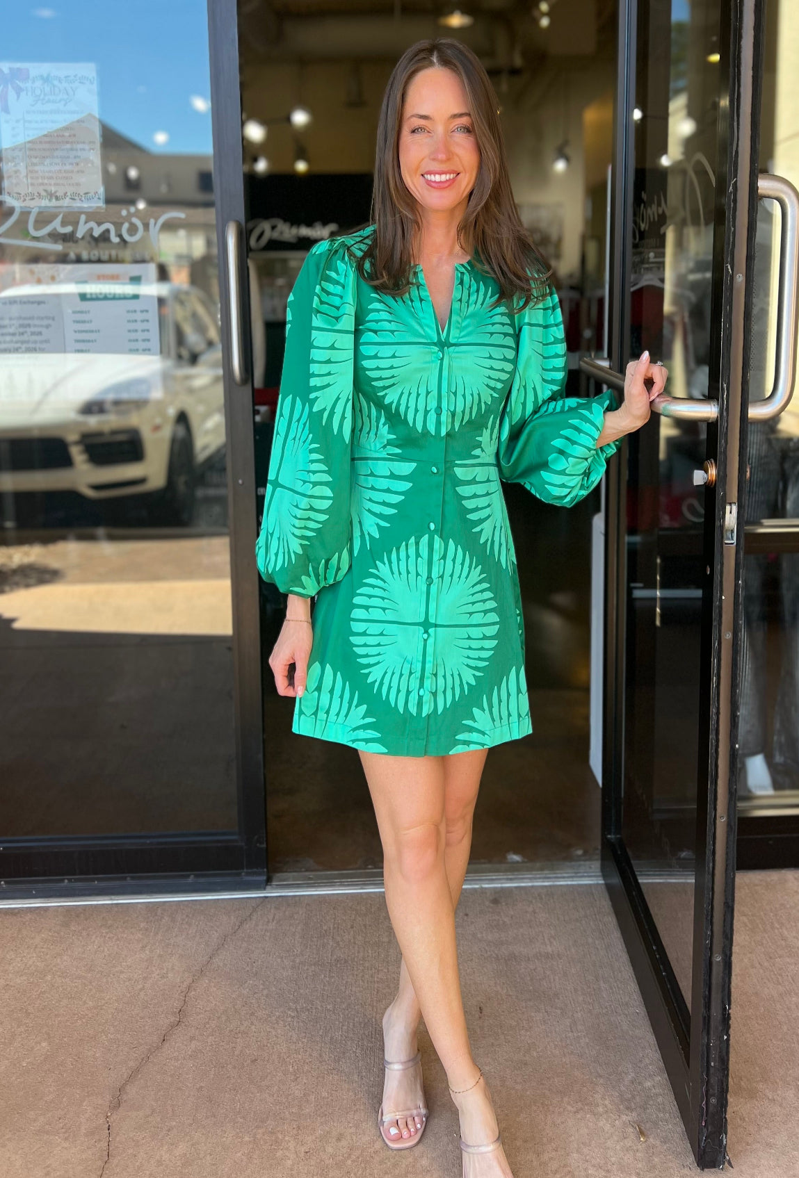 Athena Dress - Palm Royal