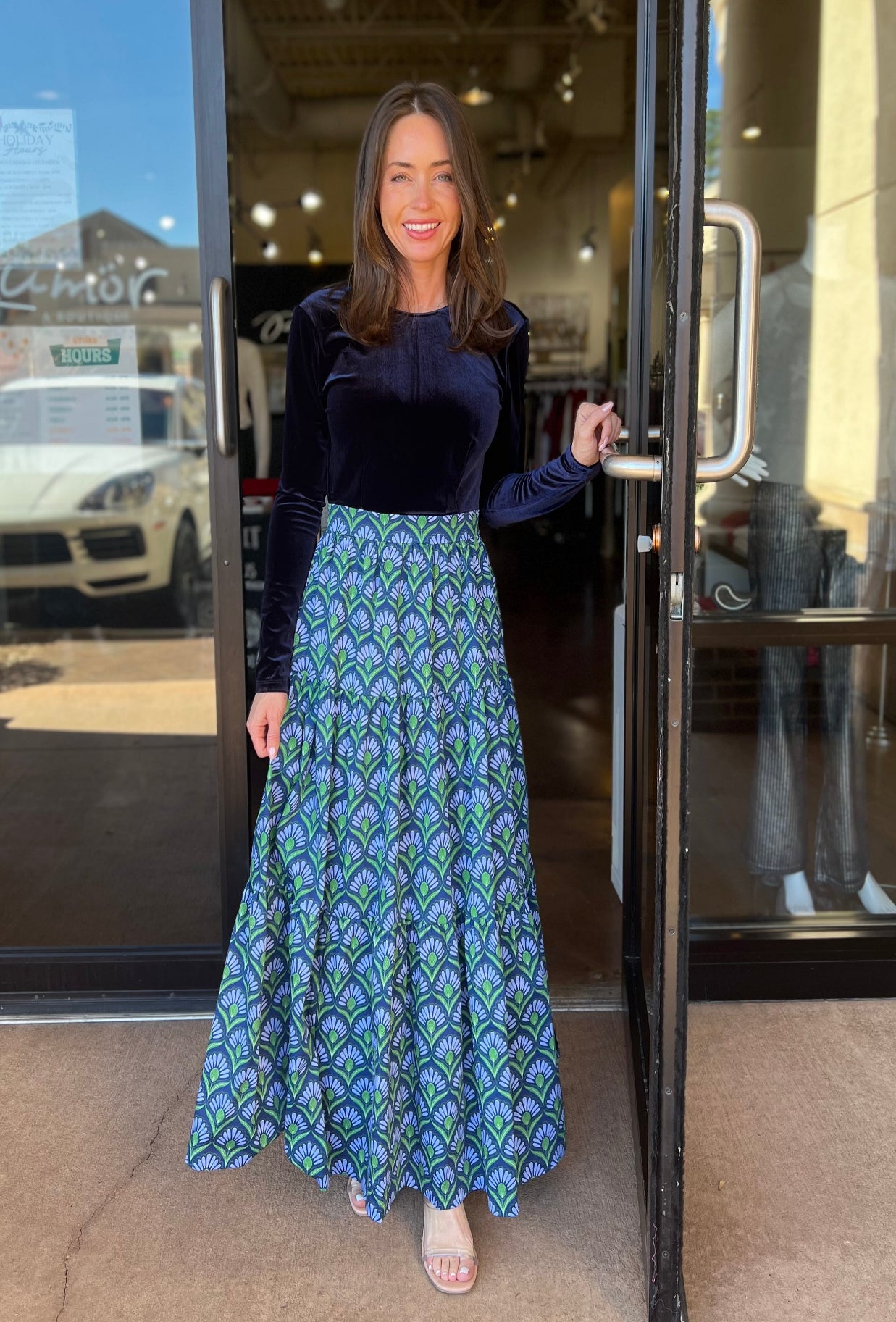 Fontaine Maxi Dress - Fete Blue