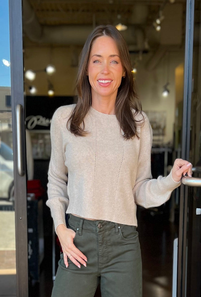 Ultra Soft Knit Sweater -Beige