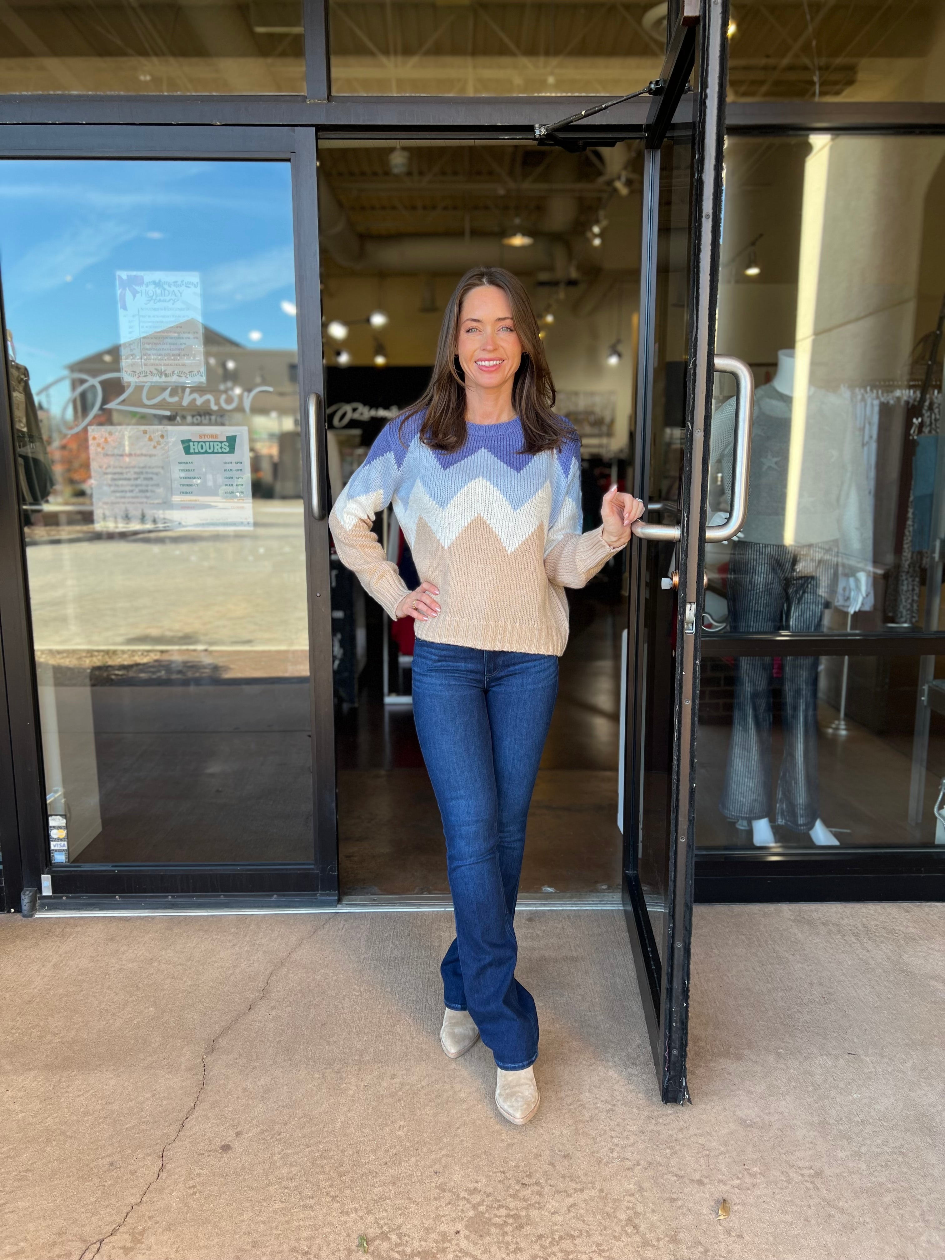 Hit The Slopes Crew Sweater - Oat Heather