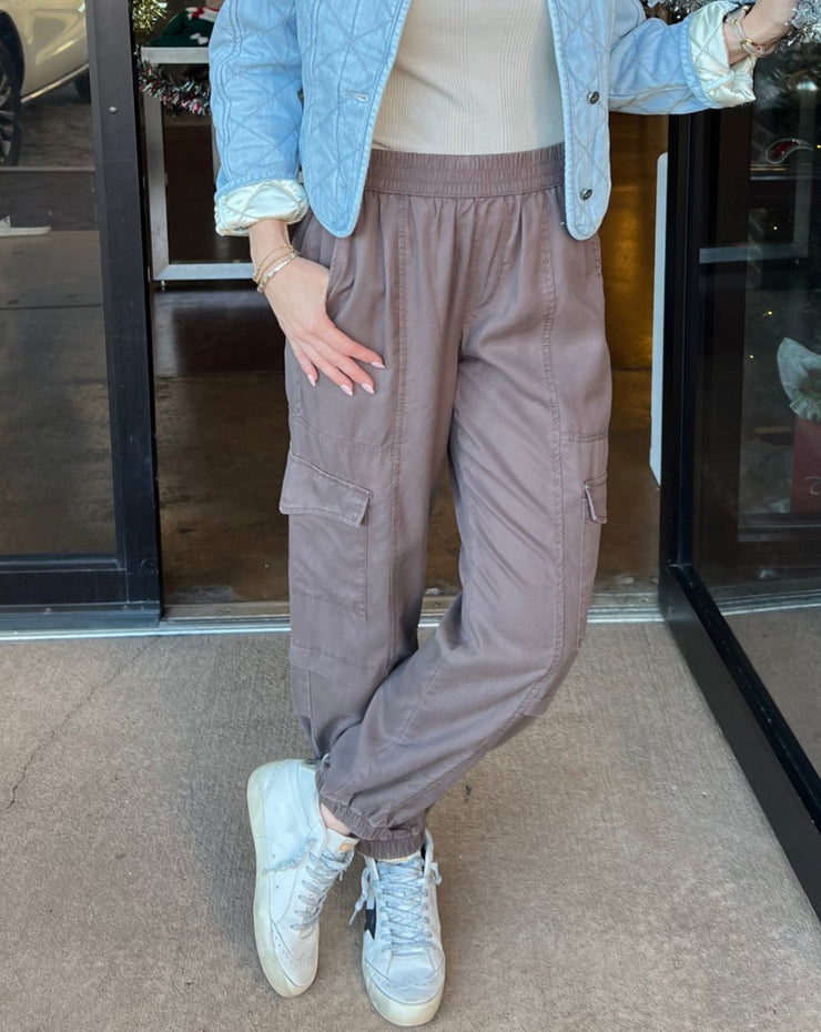 All The Way Soft Cargo Pants - Cocoa