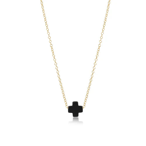 16" Necklace Gold - Signature Cross