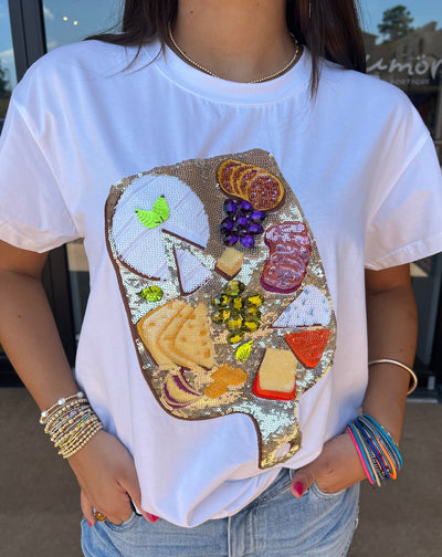 Charcuterie Board Tee "White"