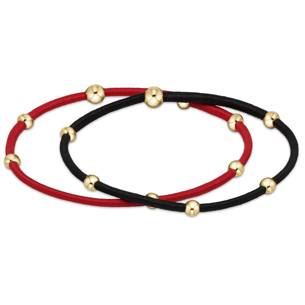 Essentials Hairtie Set - Red/Onyx