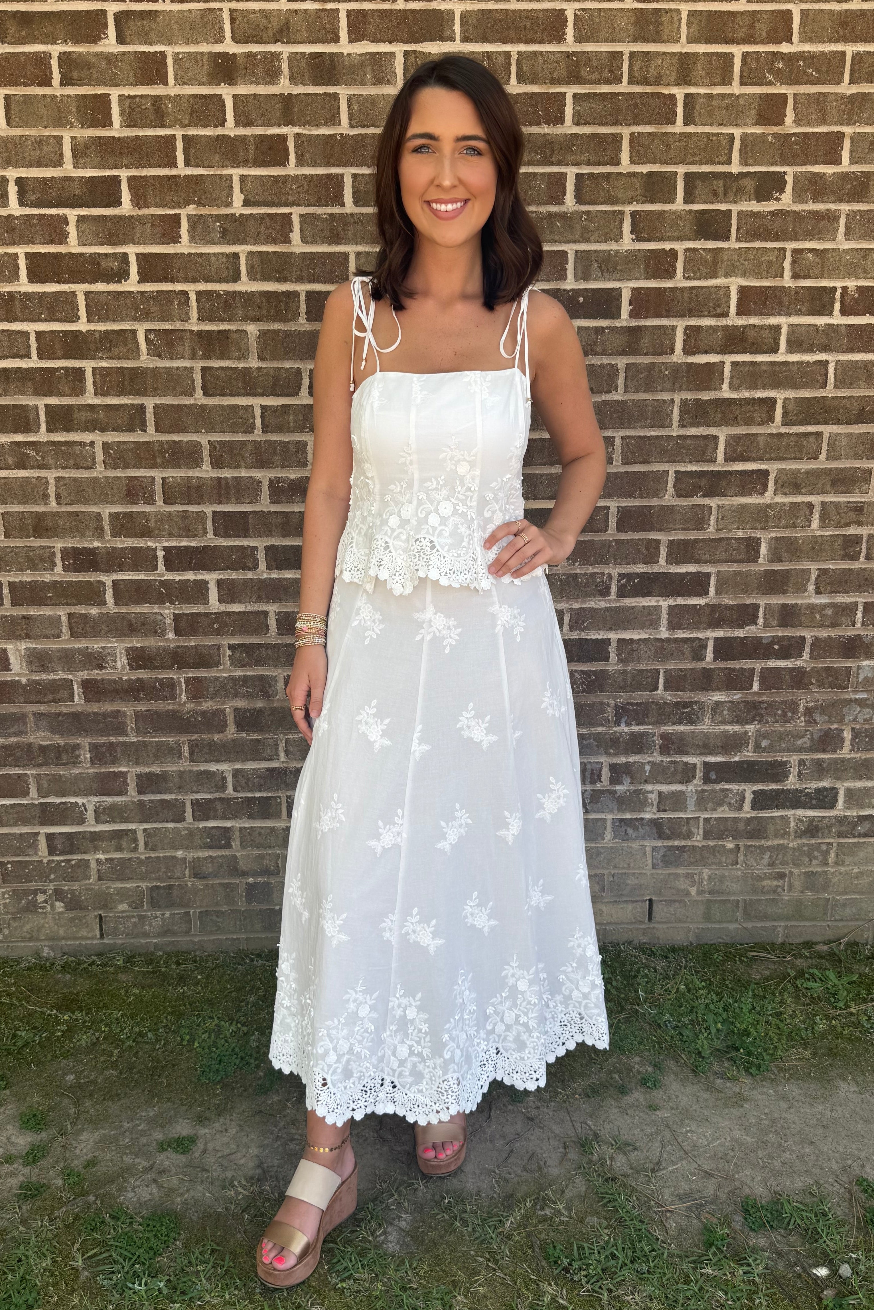 bonnae eyelet top サイズ2 Alice Eyelet Top - White – Rumor Boutique