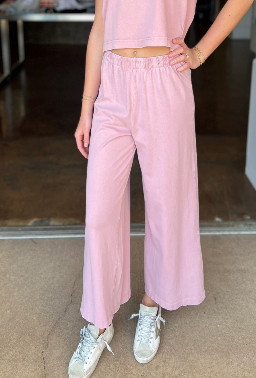Scout Jersey Flare Pant - Pink Smoke