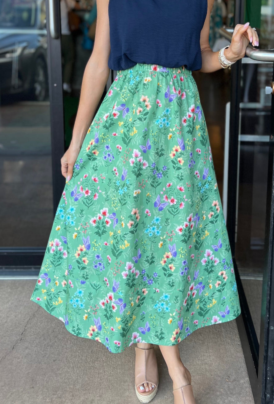 Marisol Skirt - Botanical – Rumor Boutique