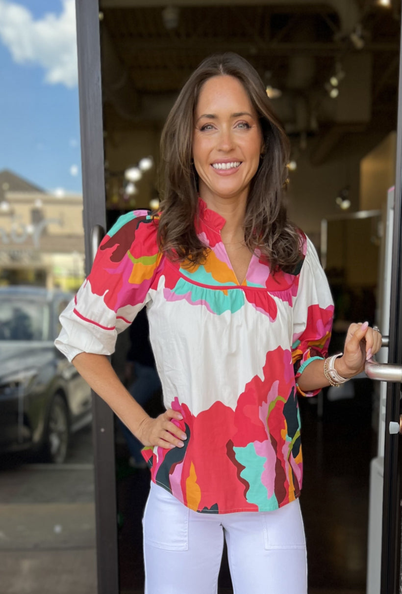 Rosie Top  - Bold Bloom