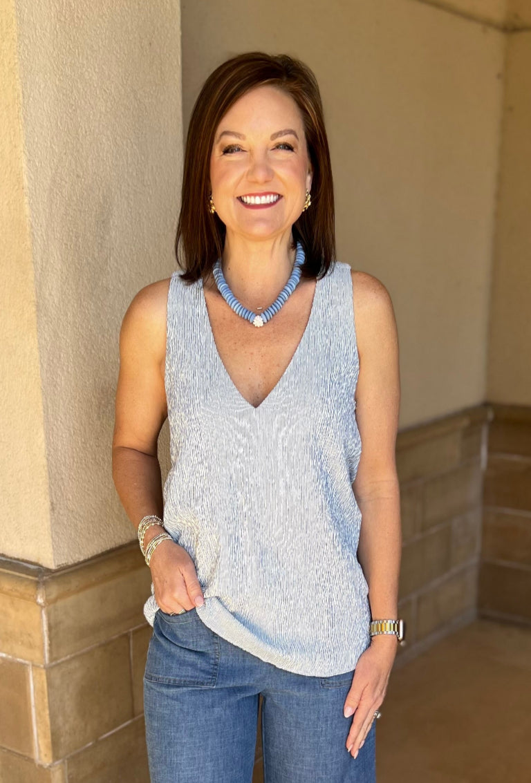 Gai Tank - Coastal Blue