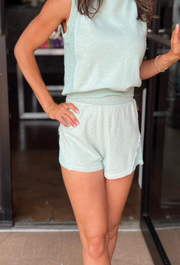 Aster Seamed Tank - Mint Kiss