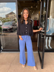 Fiona Trouser Flare - Dazzling Blue