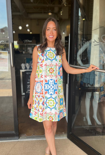 Catania Shift Dress - Sicilian