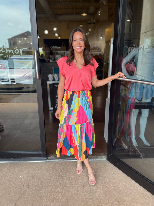 Jessie Skirt - Gulf Palm