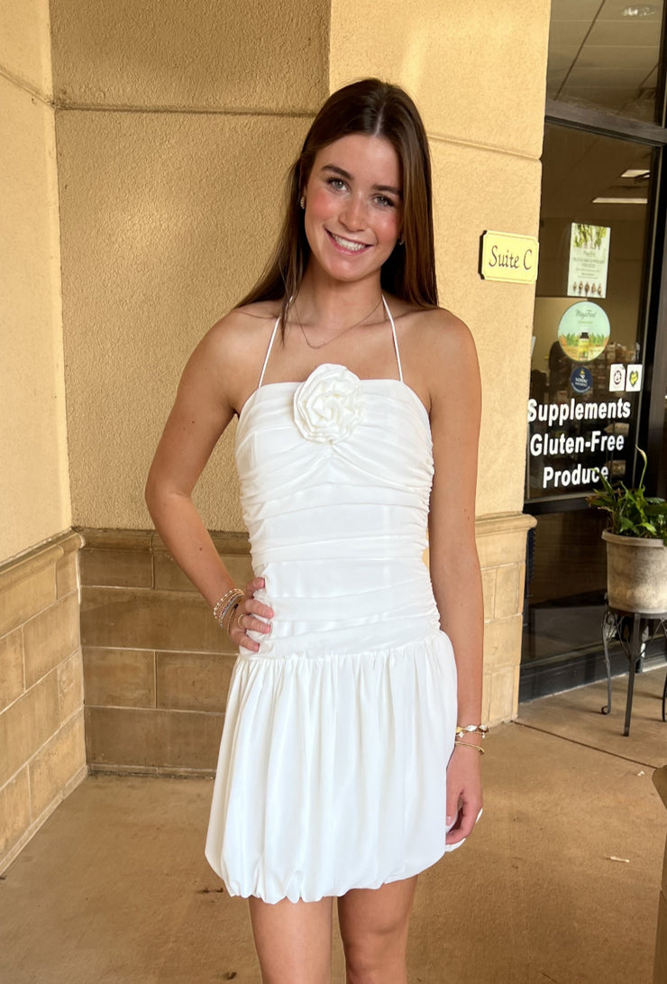 Faye Mini Dress - White