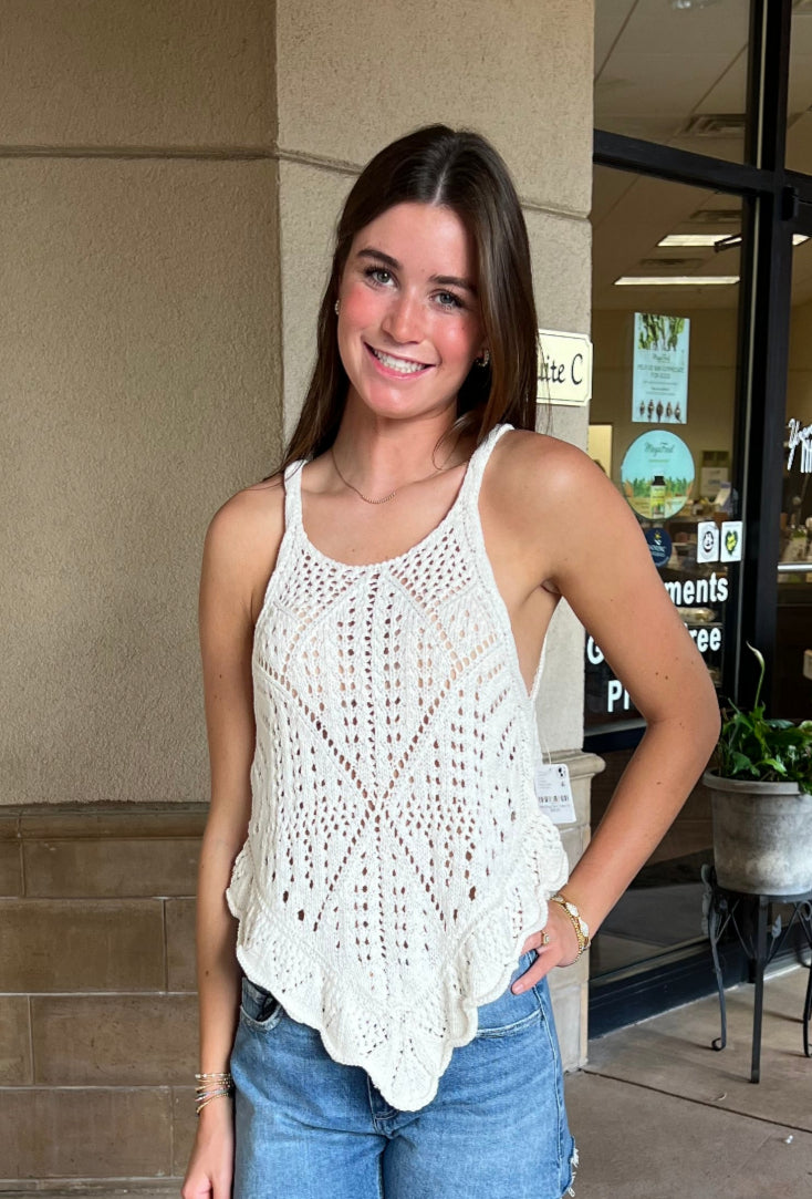 Sea Song Tank - Ivory