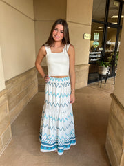 Lea Skirt -Agean Blue