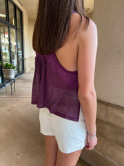 Tempo Flash Finish Tank - Deep Mulberry