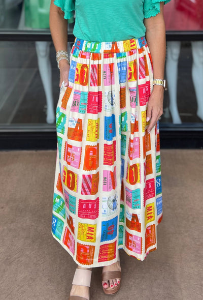 Danny Midi Skirt - Voyage