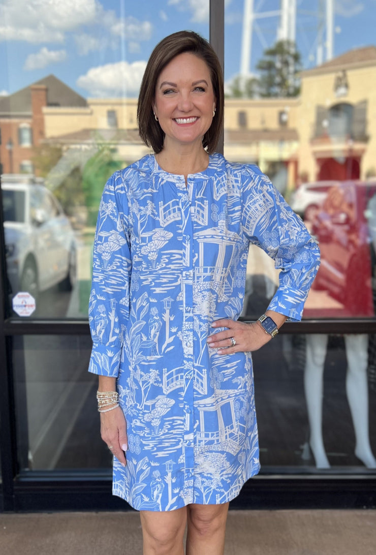 Paloma Dress - Sky Pagoda
