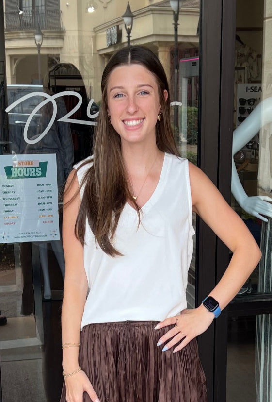 Third Charm Mini Skirt - French Chocolate