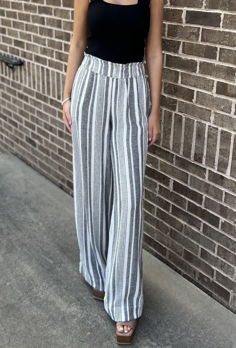Palm Pull On Pant - Atlantic Stripe