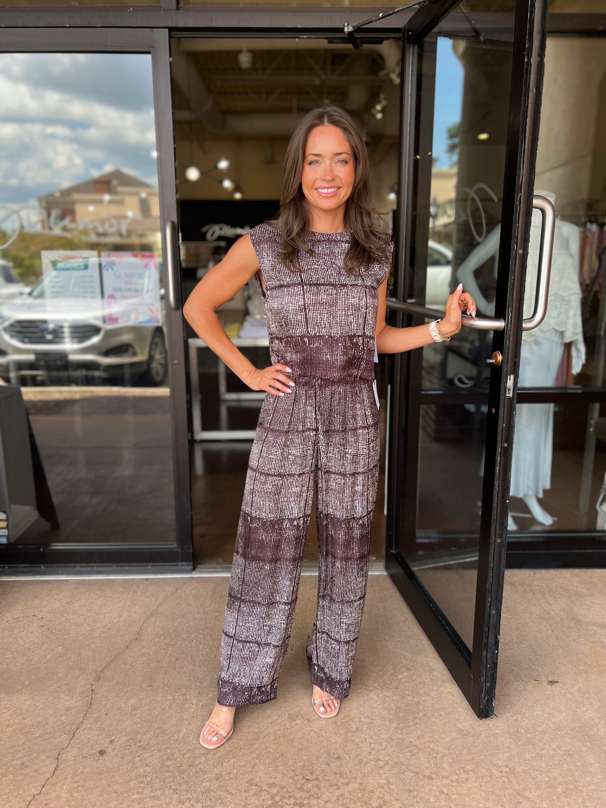 Printed Wide Leg Pant - Multi